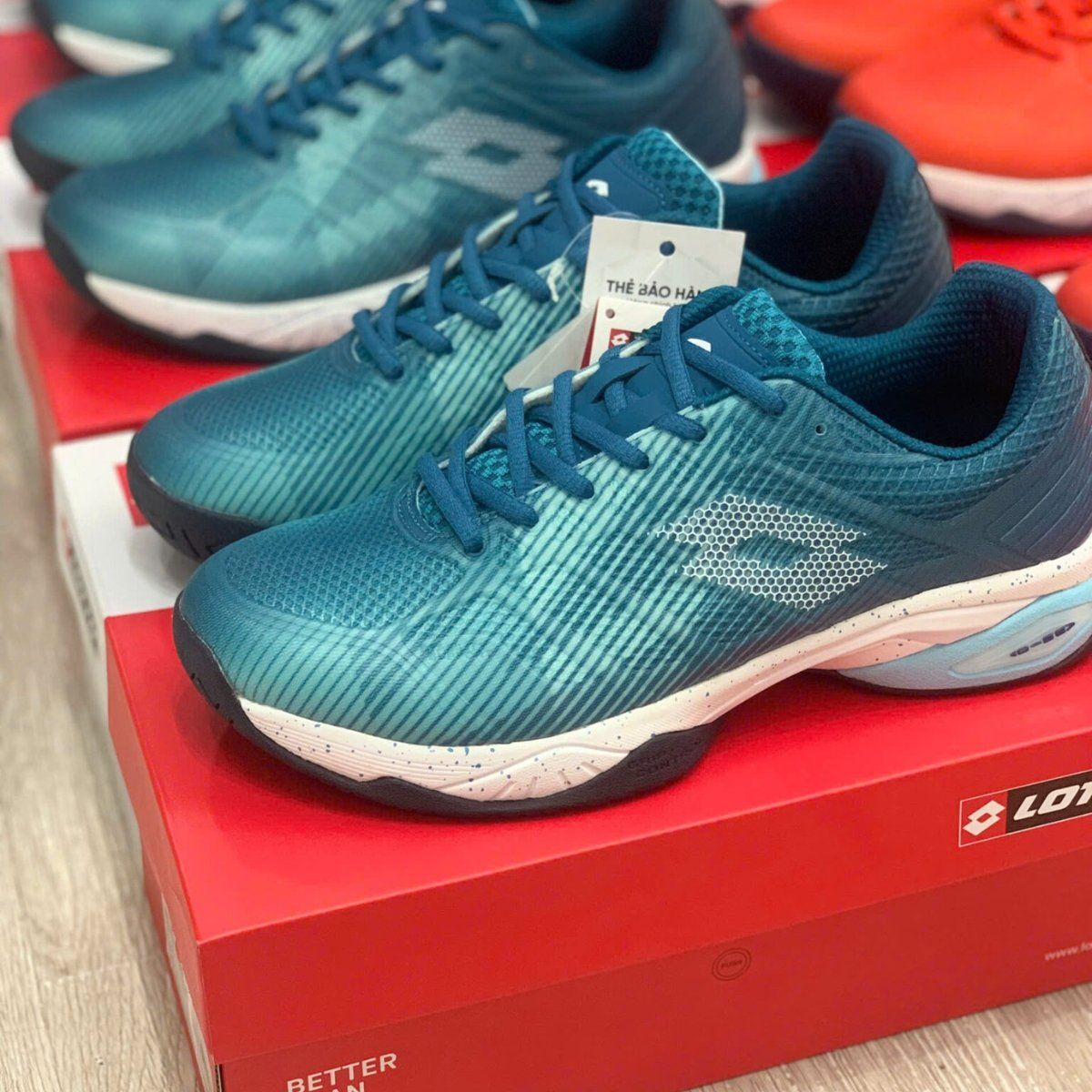  Giày Lotto Mirage 300 III SPD All Court “Turquoise/White” LOTTE218992 