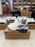  Giày pickleball/tennis ASICS DEDICATE 8 'White/Gunmetal' 1041A409-105 