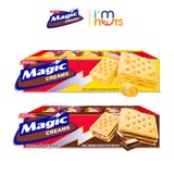  Bánh Quy Magic JacknJill Sandwich 2 Lớp Kem Hộp 300g Và Cracker Phủ Đường 247 Bổ Sung Canxi Hộp 135g 