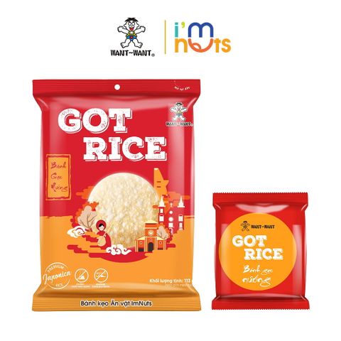  Bánh Gạo Nướng Want Want Got Rice Đủ Vị Giòn Tan 