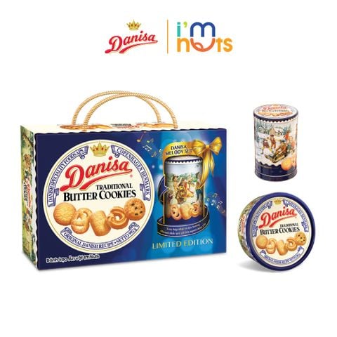  Bánh Quy Bơ Danisa Truyền Thống Hộp Thiếc Đủ Loại Và Hộp Nhạc Phiên Bản Giới Hạn 