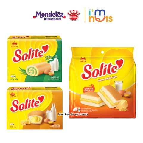  Bánh Bông Lan Solite Kem Kinh Đô Đủ Vị 