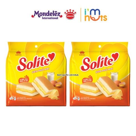  Bánh Bông Lan Solite Tầng Kem Phô Mai Kinh Đô Túi 115g 5 Gói Bánh 