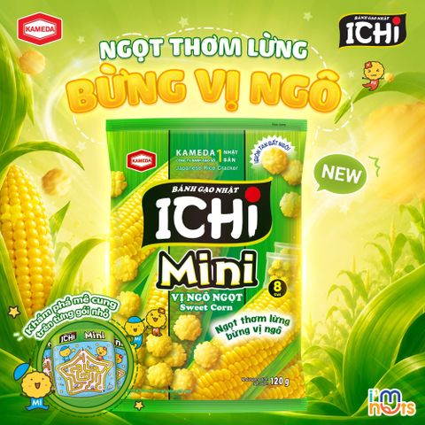  Bánh Gạo Nhật ICHI Đủ Vị Phiên Bản Thường Và Mini 
