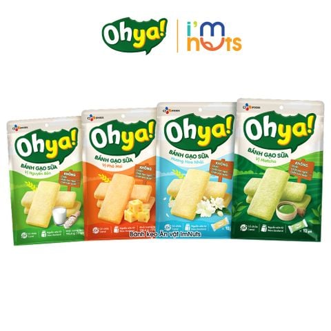  Bánh Gạo Sữa Ohya CJ Foods Đủ Vị Túi 110g 