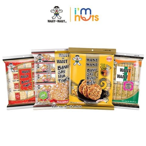  Bánh Gạo Want Want Đủ Vị Chuẩn Nhật 