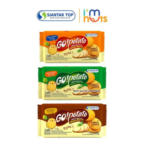  Bánh Khoai Tây Nướng Go Potato Indonesia Đủ Vị 