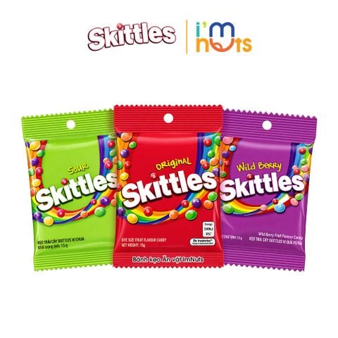  Kẹo Trái Cây Skittles Đủ Vị Gói 15g 
