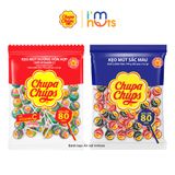  Kẹo Mút Chupa Chups Hương Trái Cây Hỗn Hợp Và Sắc Màu Dâu Cola Gói 80 Que 