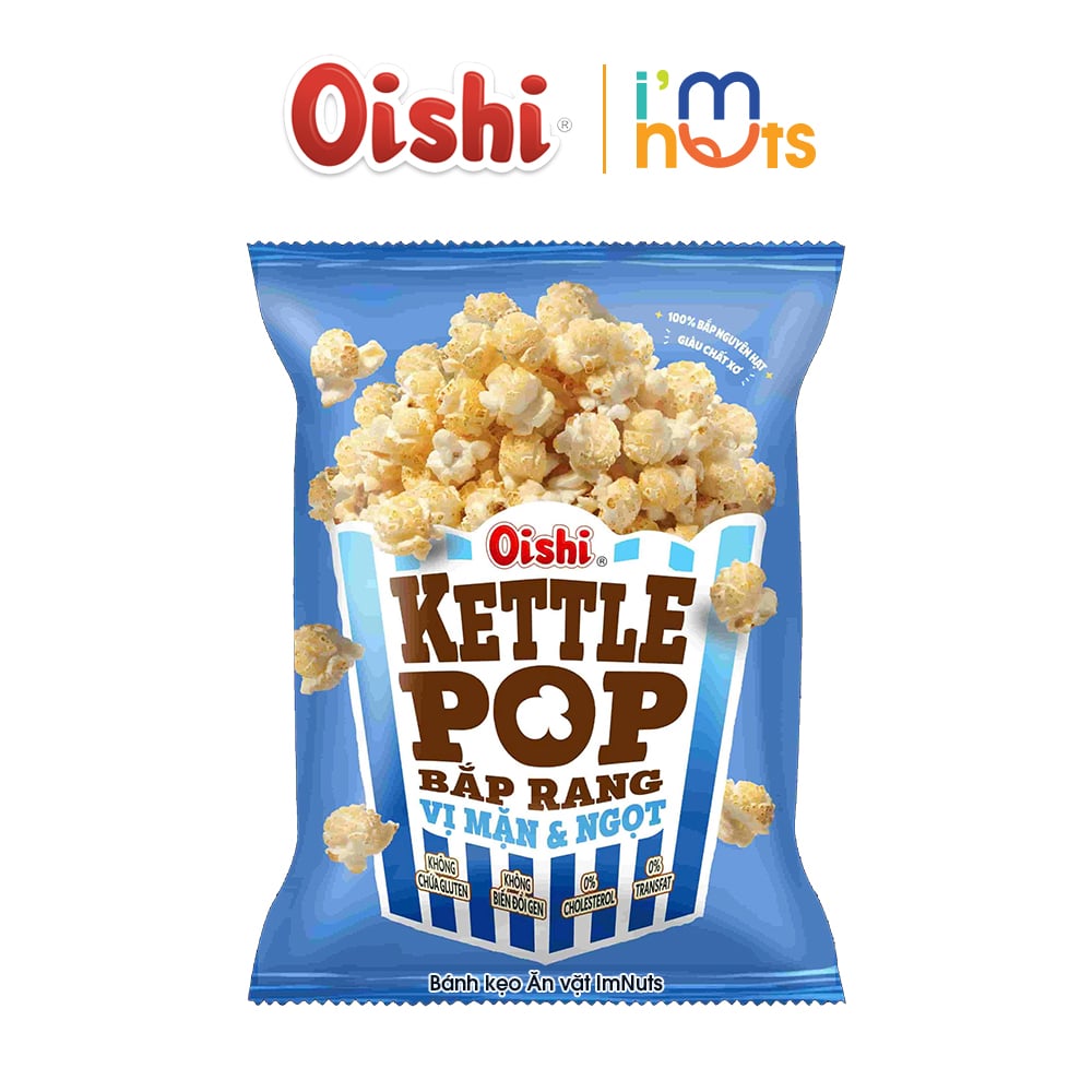 Snack Bắp Rang Oishi Kettle Pop 64g