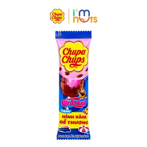  Kẹo Mút Nhân Gum Thổi Chupa Chups Hương Dâu Cola Dưa Hấu 