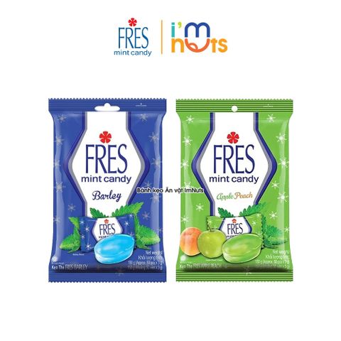  Kẹo Bạc Hà Fres Mint Đủ Vị Gói 150g 50 Viên 