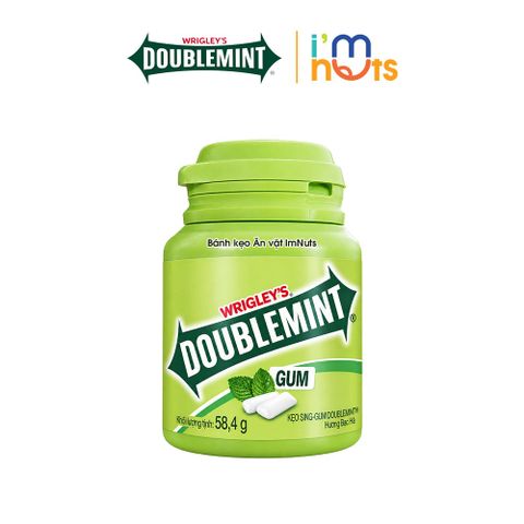  Kẹo Sing Gum Doublemint Hương Nho Và Bạc Hà Hũ 40 Viên 