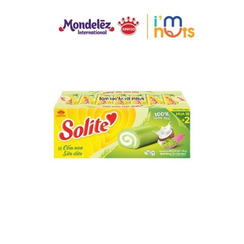  Bánh Bông Lan Solite Cuộn Kinh Đô Khay 360g Đủ Vị - Tặng Thêm 2 Gói 
