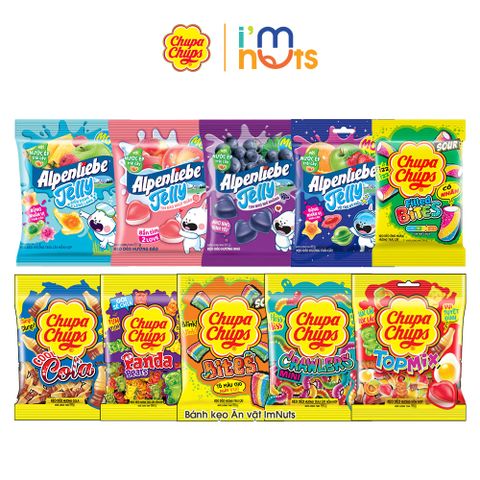  Kẹo Dẻo Chupa Chups Và Alpenliebe Jelly Đủ Vị Gói Nhỏ 24g 
