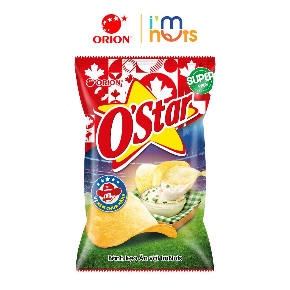 Bánh Snack Khoai Tây Ostar vị nem chua hành