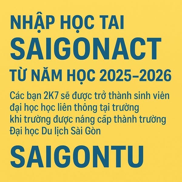 20 năm Saigonact – Từ trường cao đẳng đến tầm nhìn đại học”