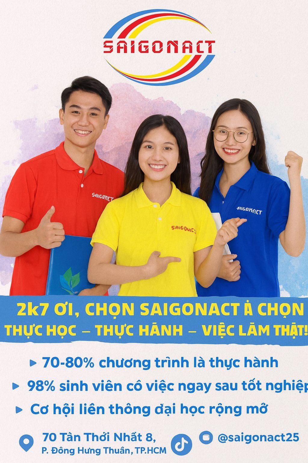 SAIGONACT – NGÔI TRƯỜNG CỦA THỰC HỌC – VIỆC LÀM – TƯƠNG LAI