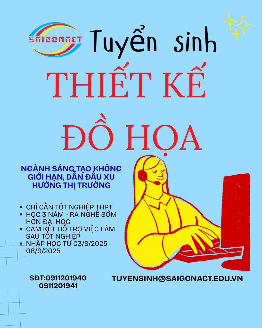 NGÀNH THIẾT KẾ ĐỒ HỌA – KHOA MỸ THUẬT CÔNG NGHIỆP, SAIGONACT