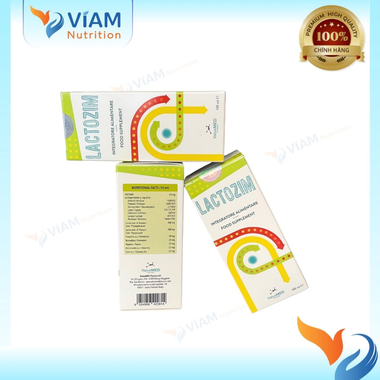  Thực phẩm bảo vệ sức khỏe Lactozim 100ml 