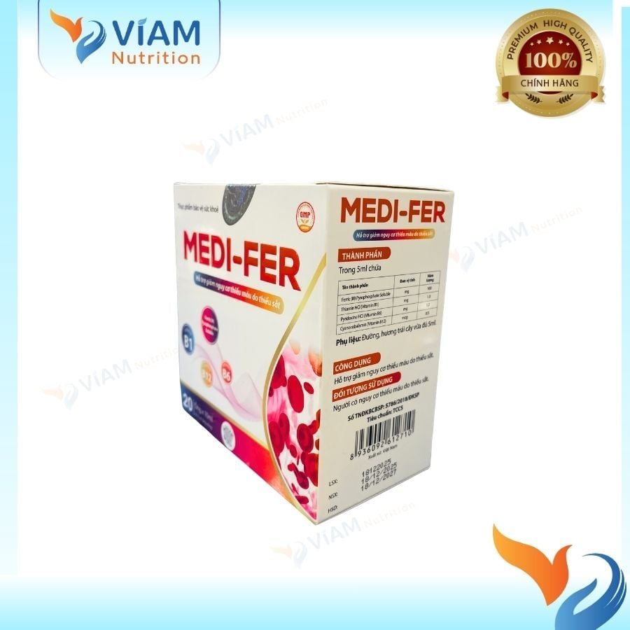  Medi Fer (Hộp 20 ống) 