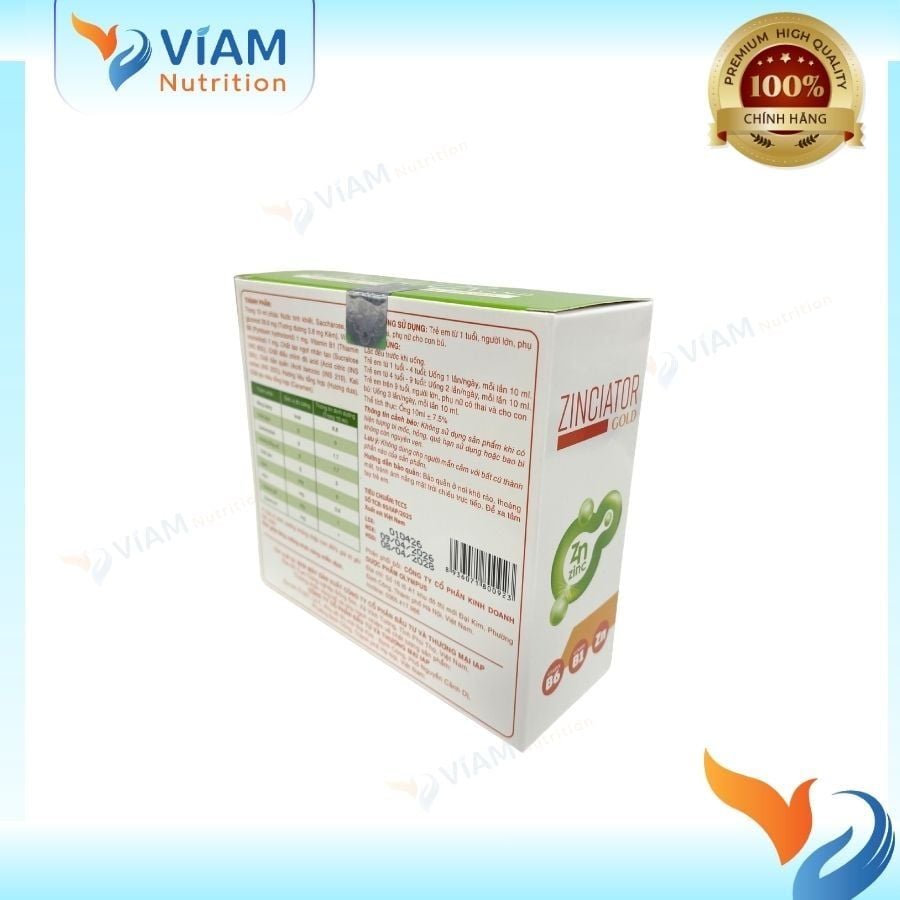  Zinciator Gold (20 ống x 10ml) 