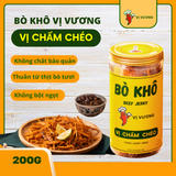  Bò khô - Vị Chẩm chéo - 200g (Hũ/lọ/ zip kraft) 