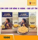  Combo 2 vị cơm cháy chà bông ( Gạo ST25 150g + gạo lứt tím 150g) - Giòn rụm, chà bông gà tơi xốp, hương vị Sài Gòn xưa 