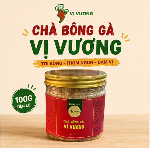  Chà bông gà Vị Vương 100g 