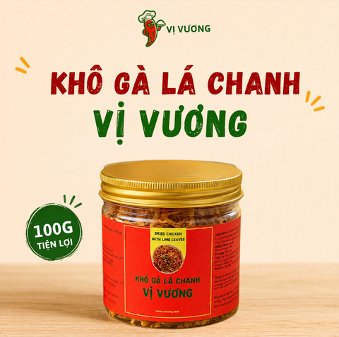  Khô gà lá chanh Vị Vương 100g 