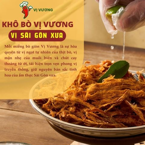  Khô bò - Vị Sài Gòn Xưa - 200g (Hũ/lọ/ zip kraft) 