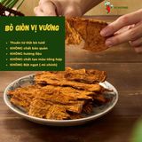  Combo 2 Bò Giòn (1 vị Chẩm Chéo 75g + 1 vị Sài Gòn Xưa 75g) - Khô bò miếng cao cấp - Thơm ngon, không chất bảo quản 