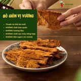  Combo 2 Bò Giòn (1 vị Chẩm Chéo 200g + 1 vị Sài Gòn Xưa 200g) - Khô bò miếng cao cấp - Thơm ngon, không chất bảo quản 
