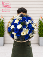 BÓ HOA HỒNG XANH TÌNH YÊU
