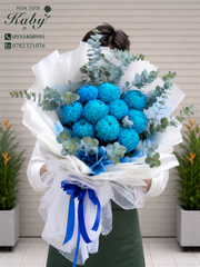BÓ HOA CÚC MẪU ĐƠN XANH NGỌC