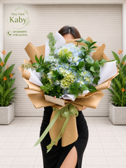 Bó Hoa Cẩm Tú Cầu Xanh – Khu Vườn Bình Yên