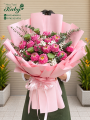 BÓ HOA SEN HỒNG - NGÁT HƯƠNG