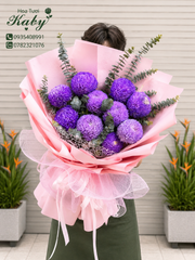 Bó Hoa Tím Mộng Sương Mai