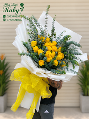 BÓ HOA NHẬP KHẨU HỒNG VÀNG