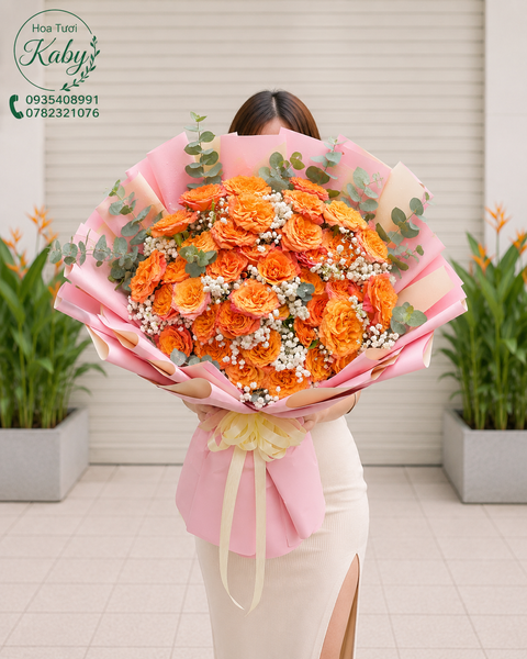 Bó Hoa Cam Mật Ánh Dương