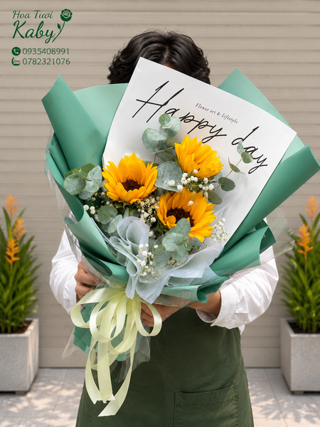 BÓ HOA HƯỚNG DƯƠNG NHỎ TẶNG CÁC DỊP