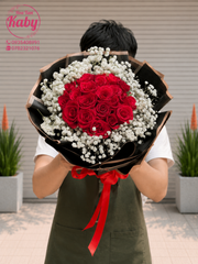 Bó Hoa Hồng Đỏ Đêm Say Tình