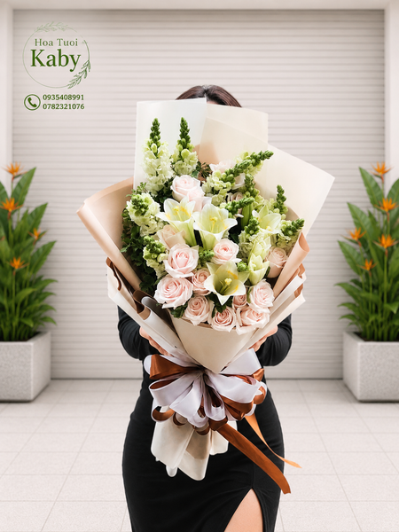 Bó Hoa Dịu Dàng Sớm Mai