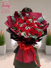 Bó Hoa Hồng Đỏ Pháp Say Đắm