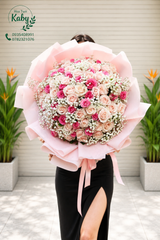 Bó Hoa Sweet Blush Rosy Dream