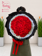 BÓ HOA HỒNG ĐỎ YÊU EM MÃI MÃI