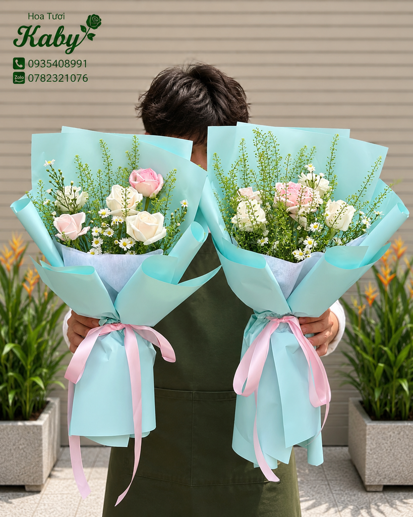 Bó Hoa Pastel Mini Dành Cho Sự Kiện