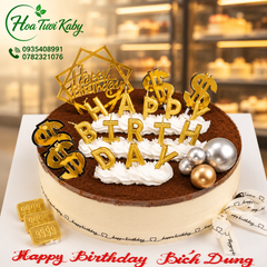 Bánh Kem Tiramisu Nến Happy Birthday