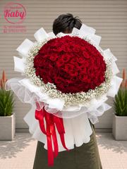 Bó Hoa Hồng Đỏ Trăm Điều Yêu