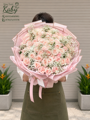 Bó hoa 99 bông hồng pastel - dịu dàng
